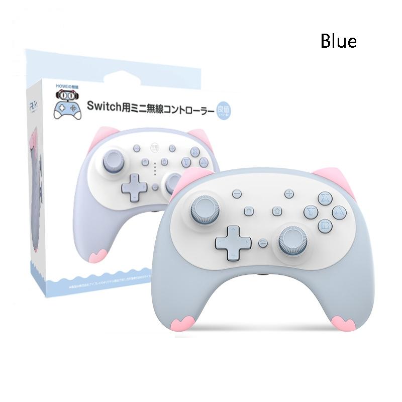 Cat Shaped Wireless Tooth Handle for Nintendo Switch - Orange Pink
