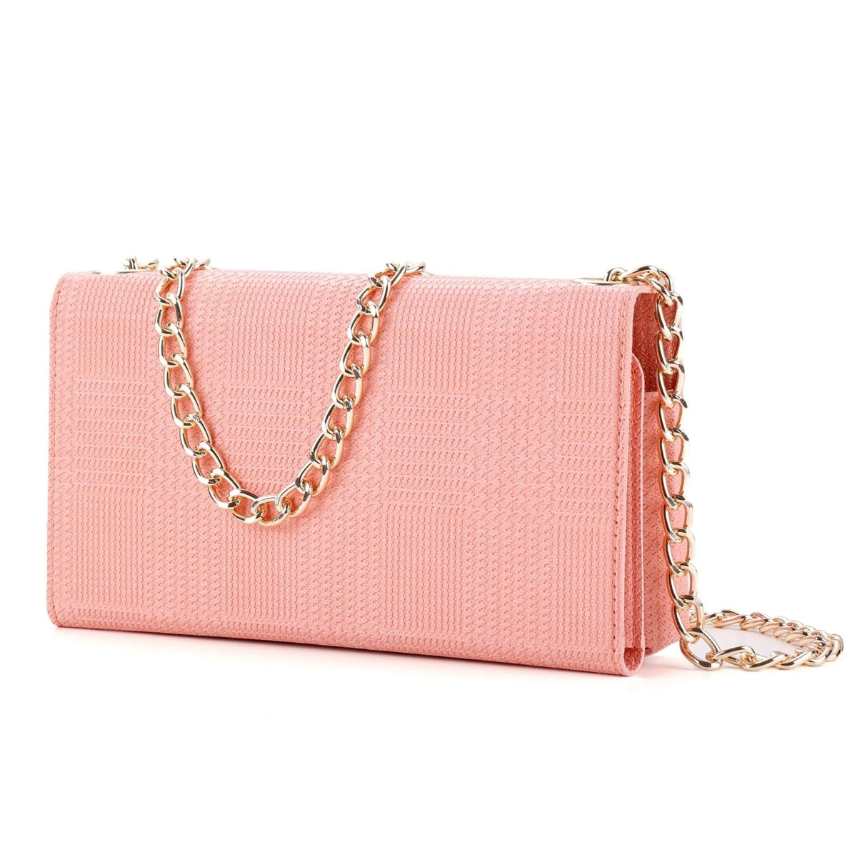 Leather Crossbody Bag With Rfid Protection 20 X 10 X 3.5Cm - Pink