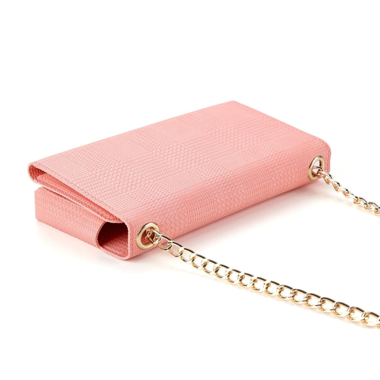 Leather Crossbody Bag With Rfid Protection 20 X 10 X 3.5Cm - Pink