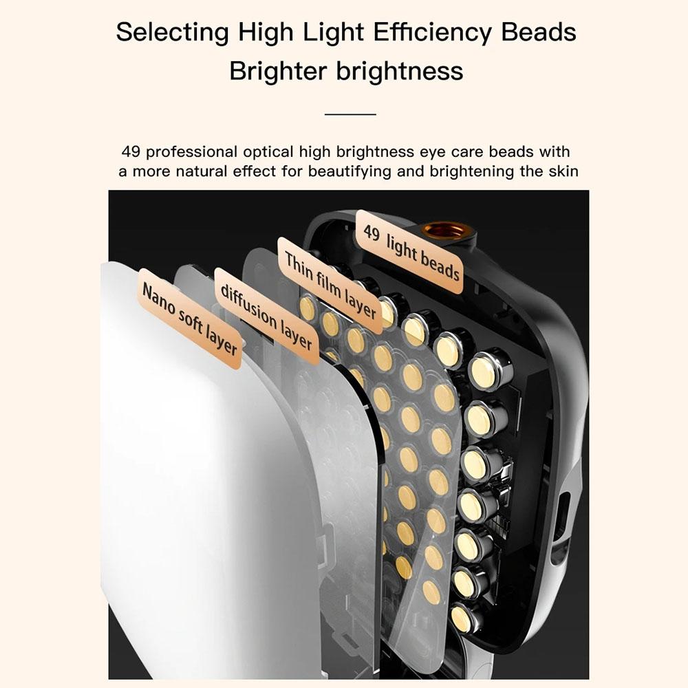 Usb Charging Led Beauty Fill Light for Mobile Phone Live Camera - White
