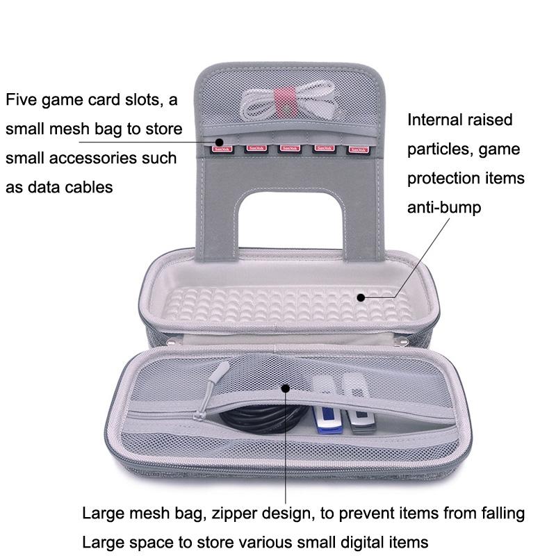 Switch Oled Console Protective Eva Sleeve - Gray