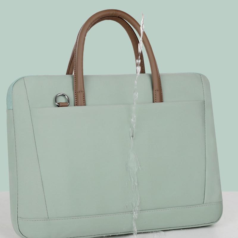 13-13.3 Inch Laptop Bag Crossbody Briefcase in Oxford Cloth - Gray - 13 - 13.3 Inch