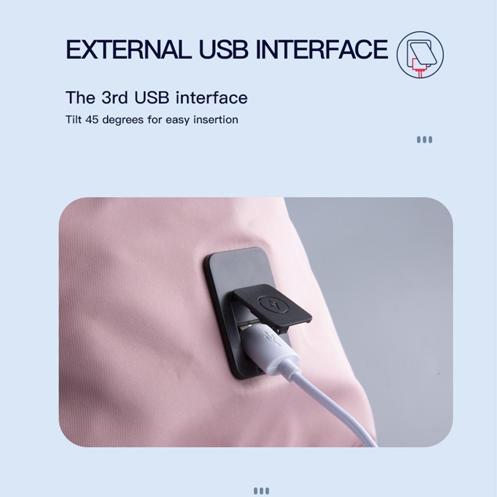 Sports Usb Shoulder Bag - Compact and Versatile - Pink