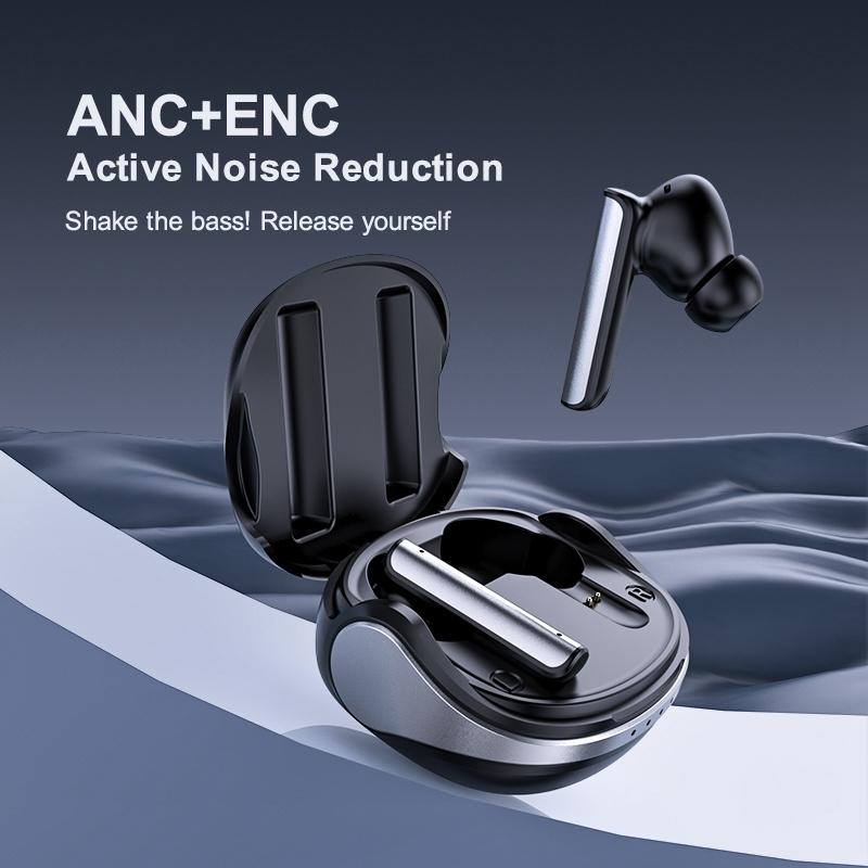 Wireless Anc Bluetooth Earphones - Active Noise Reduction - White