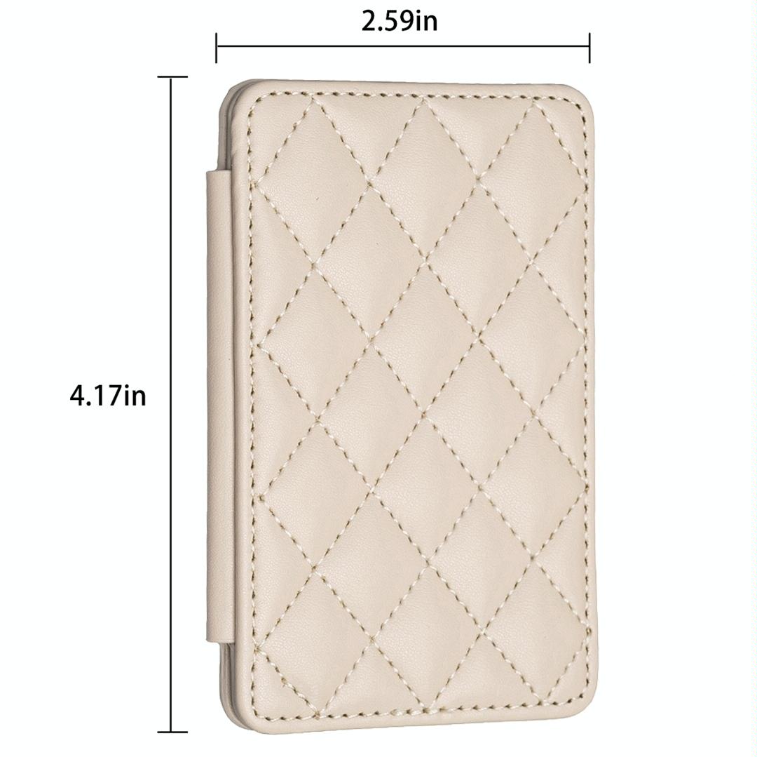 Rhombus Pattern Card Bag Back Sticker For Mobile Phones - Pink