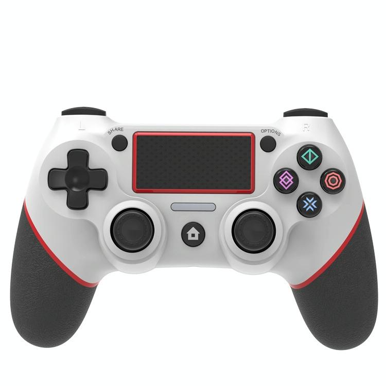 Rubberized Bluetooth Gamepad for Ps4 - Wireless - White Green