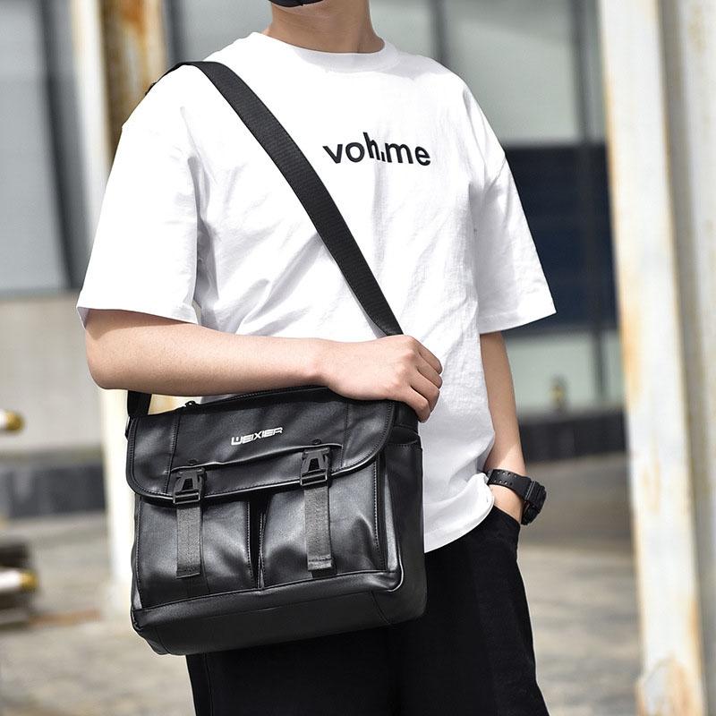 Large Capacity Business Messenger Bag For Men - Blue