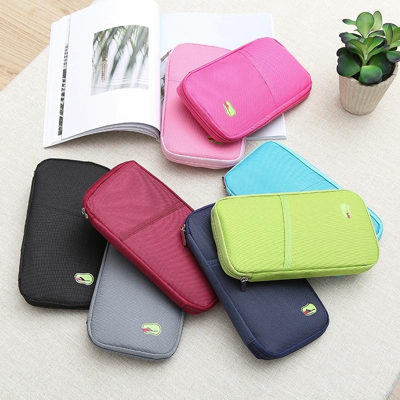 Multifunctional Travel Document Bag Passport & Ticket Holder - Blue