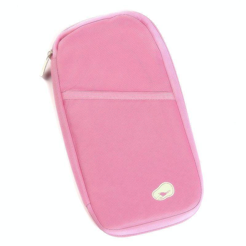 Multifunctional Travel Document Bag Passport & Ticket Holder - Blue