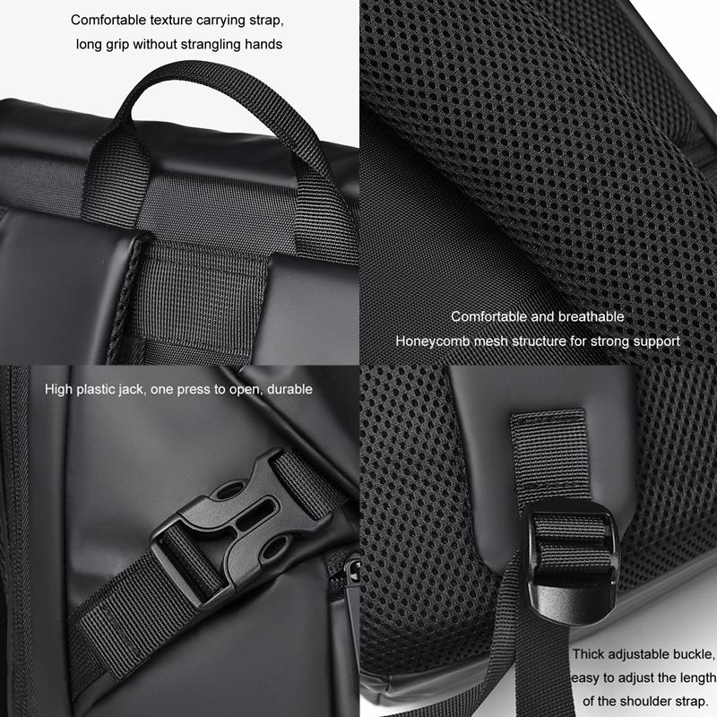 Travel Backpack for Men - Compact and Durable - Grey