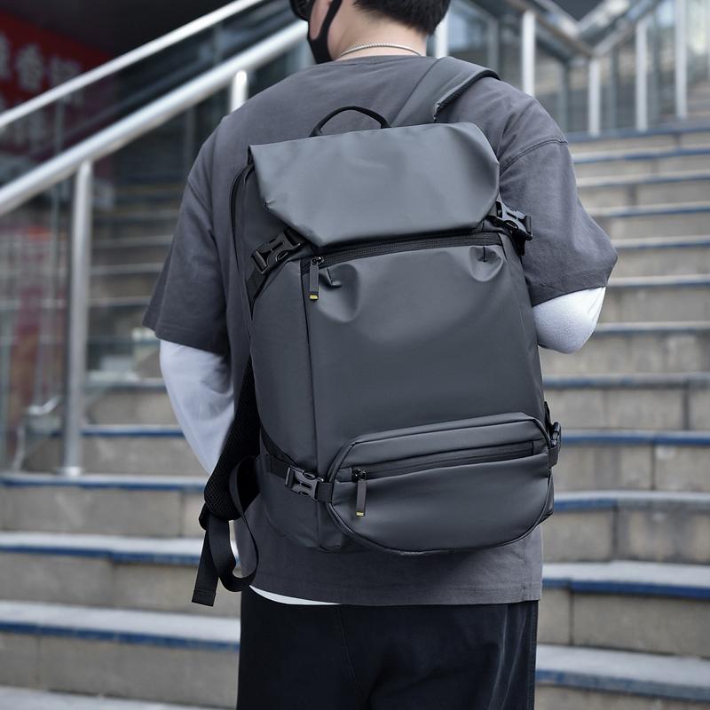Travel Backpack for Men - Compact and Durable - Grey