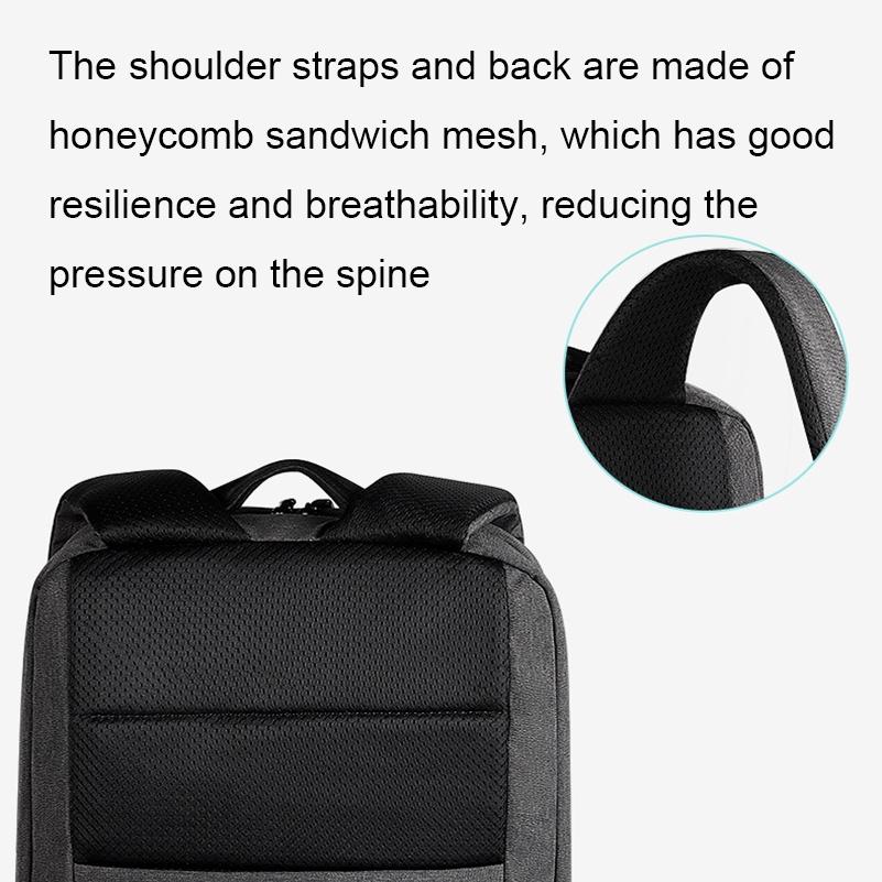 Spacious Laptop Bag for Professionals - Large Capacity - Elegant Gray