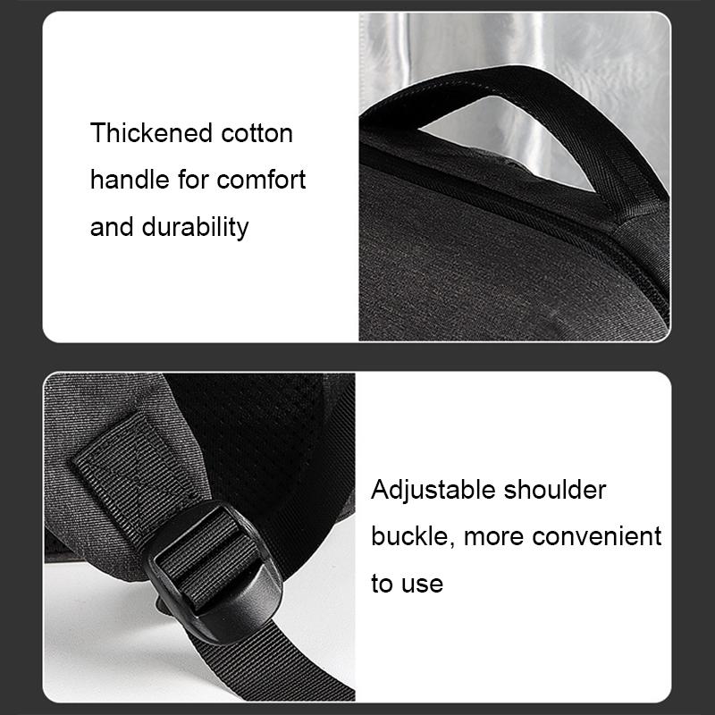 Spacious Laptop Bag for Professionals - Large Capacity - Elegant Gray