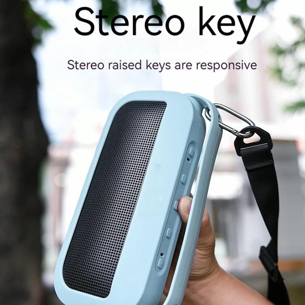 Silicone Protective Case for Bose Soundlink Flex Speaker with Shoulder Strap - Blue