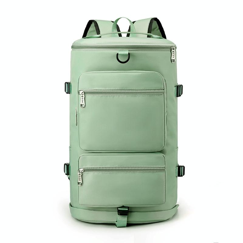 Waterproof Gym Bag - Shoe Compartment Included - Light Green