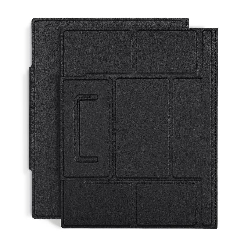 Foldable Magnetic Leather Tablet / Laptop Holder - Brown