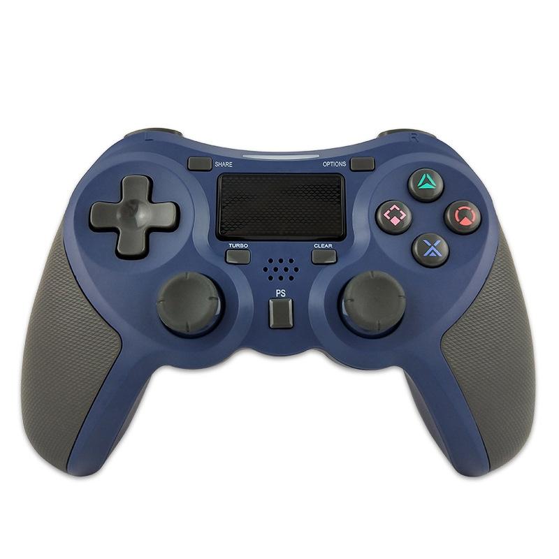 Wireless Bluetooth Game Controller for Ps4 - Rubberized - Blue