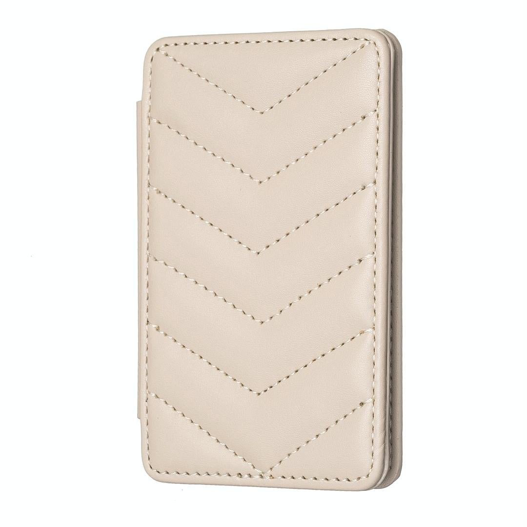 Wave Pattern Card Bag Back Sticker For Mobile Phones - Pink