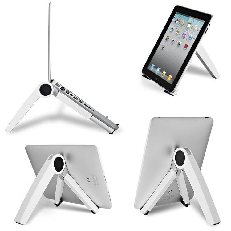 Triangle Cooling Bracket for Tablets Laptops and Desktops - White