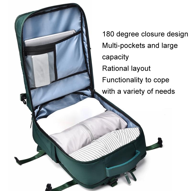 Spacious Business Travel Backpack Fits Laptop - Green