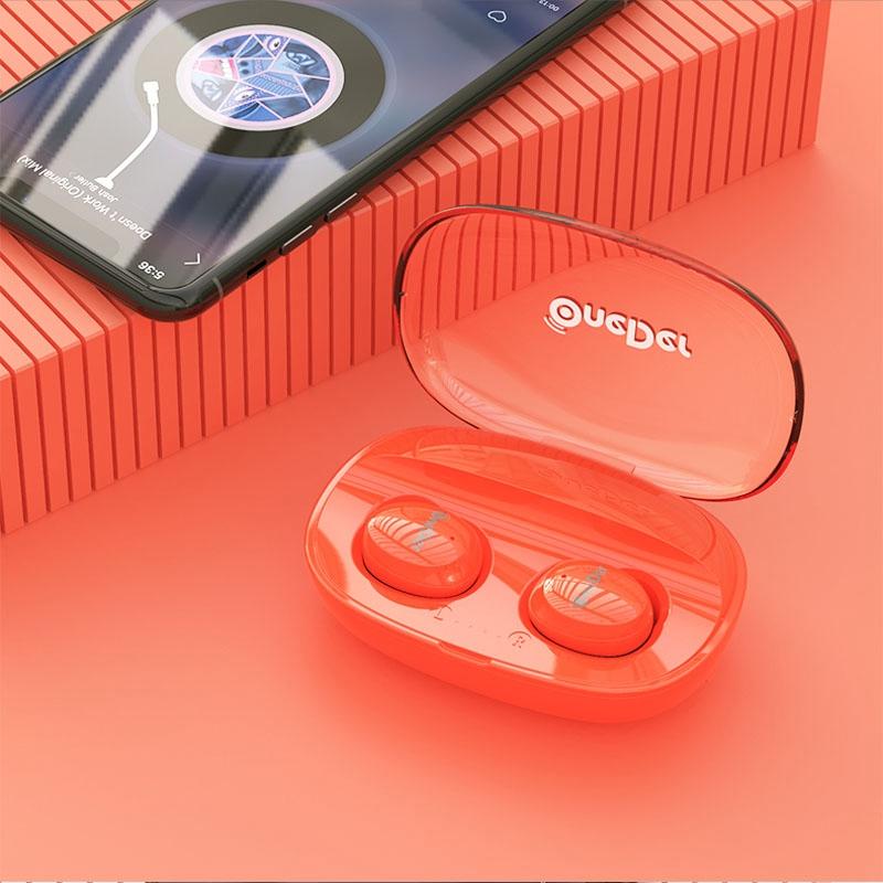 Waterproof Tws Bluetooth Earphones - Hd Stereo Sound - Red