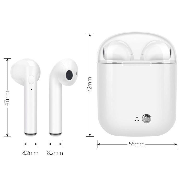 Wireless Bluetooth Tws Earphones with Charging Bin - I7s Binaural Plating - Gold