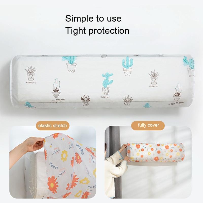 5-pack Hanging Ac Dust Cover - 95x20x31cm - Thickened - Green Plant Fairy