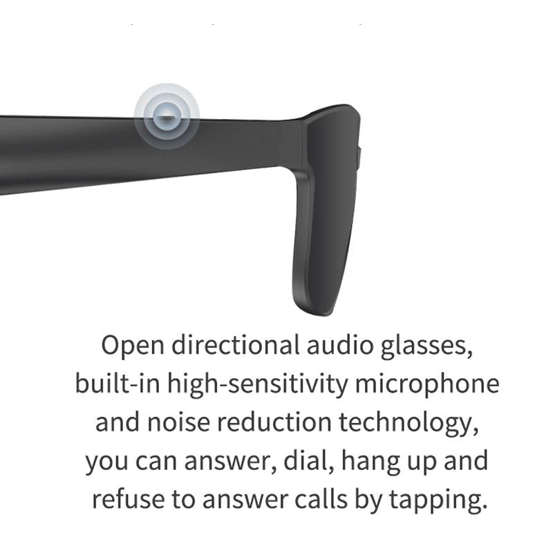 Smart Audio Sunglasses with Bluetooth Earphone - A13 - Brown
