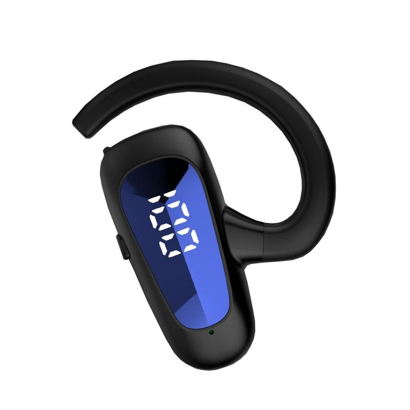 Digital Display Bluetooth Earphones - Bone Conduction Stereo - Red
