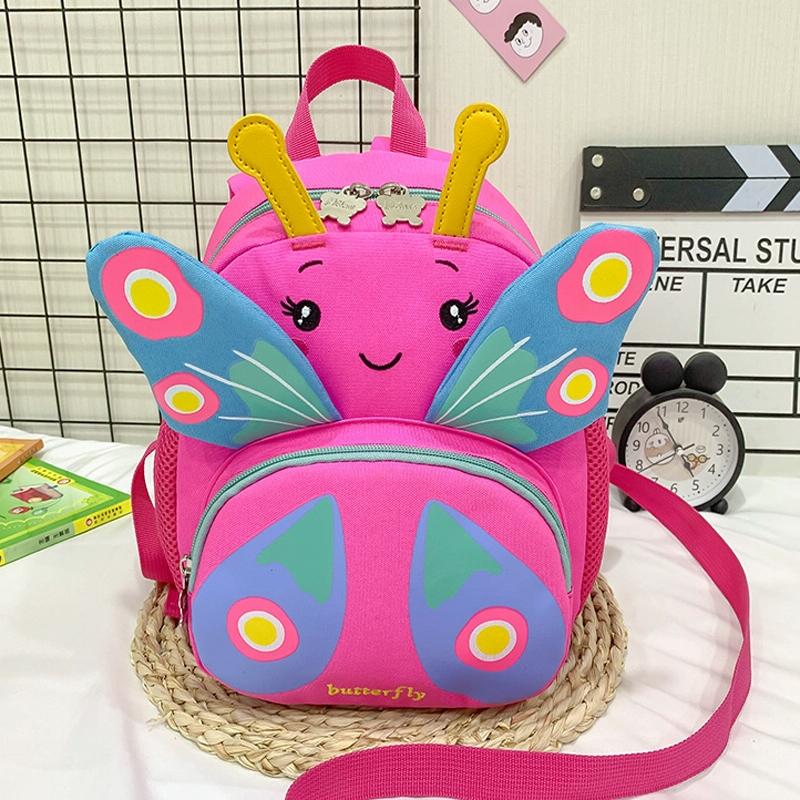 Girls' Butterfly Backpack - Compact and Colourful - Pink