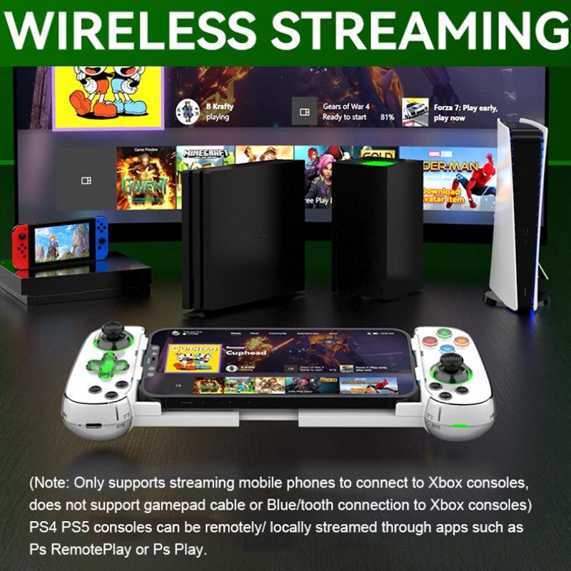 Versatile Retractable Gamepad for Pc / Android / Ios / Win / Mac / Switch - White