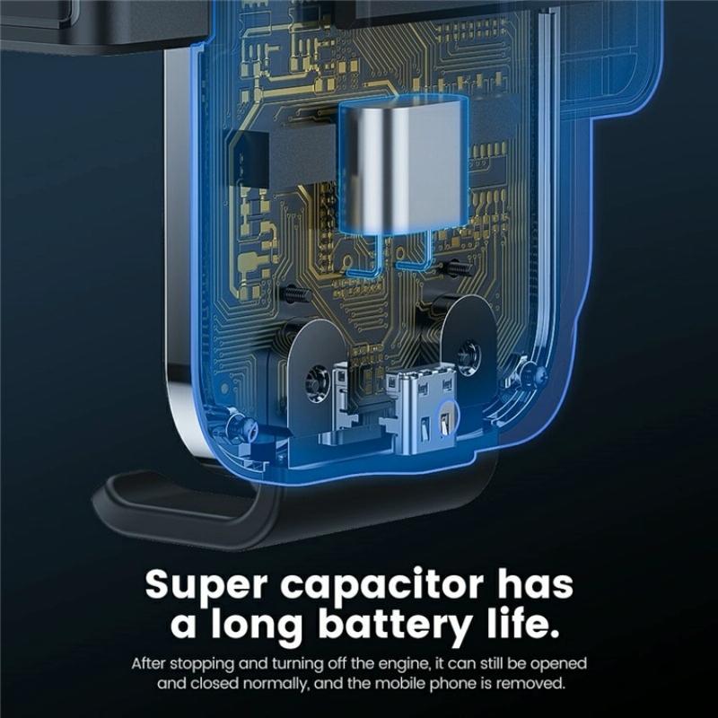 15w Fast Car Vent Wireless Charger with Intelligent Induction - Silver