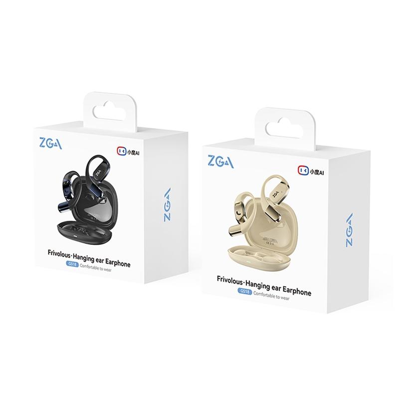 Wireless Bluetooth Earphones - Zga Gs18 Blade Ai - Beige