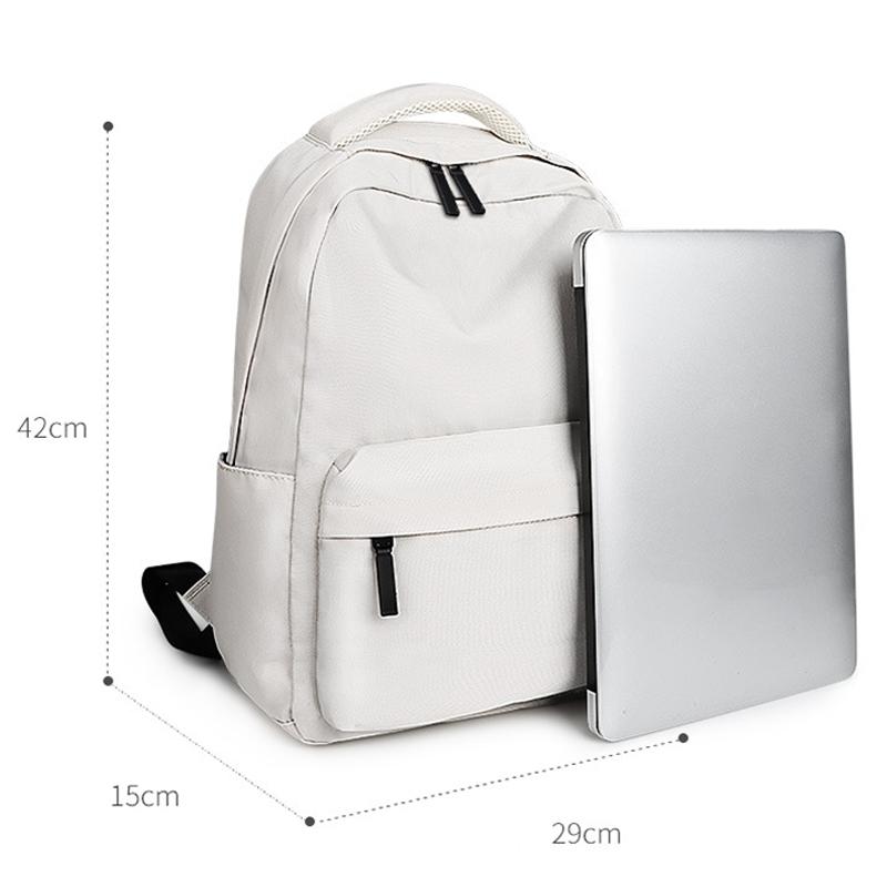 Waterproof Laptop Backpack - Large Capacity Wear-resistant 13-15.4 Inches - Beige