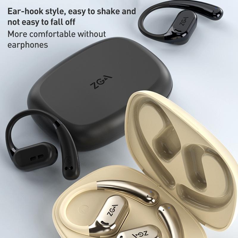 Wireless Bluetooth Earphone Ear-mounted - White