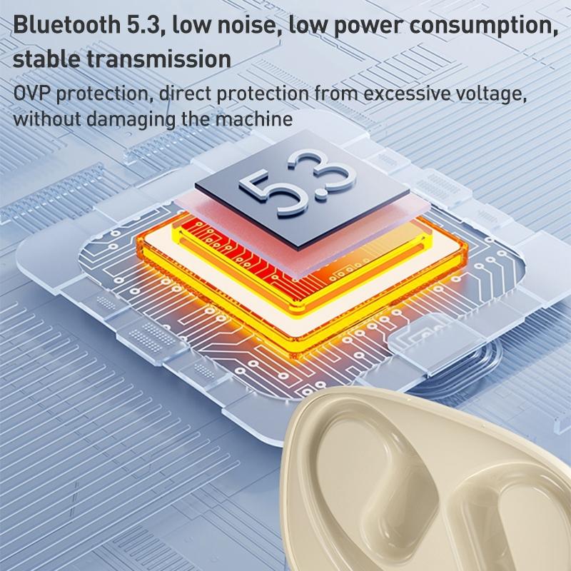 Wireless Bluetooth Earphone Ear-mounted - White