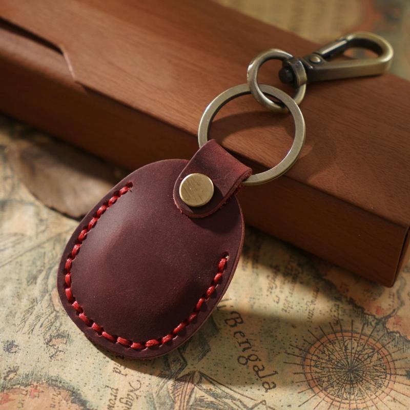 Vintage Leather Proximity Card Holder Access Control - Brown