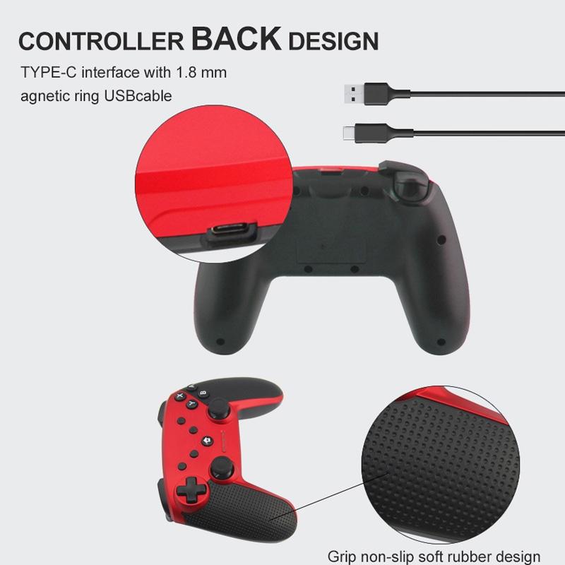 Universal 3-in-1 Gamepad for Switch Pc and Android - Red
