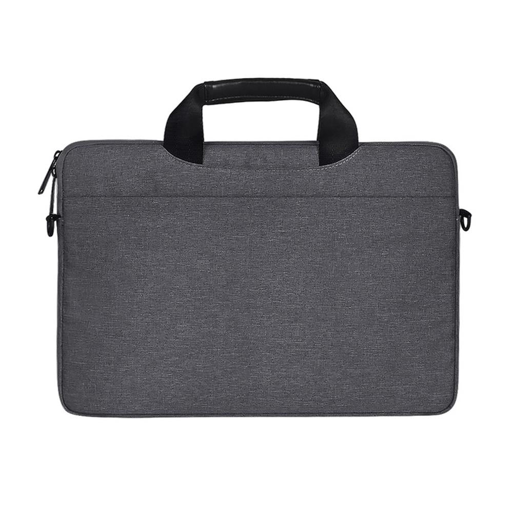 Stylish Zipper Laptop Bag with Shoulder Strap - Durable & Breathable - Black
