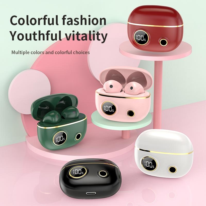 Waterproof 9d Stereo Bluetooth Earphones with Charging Case - White