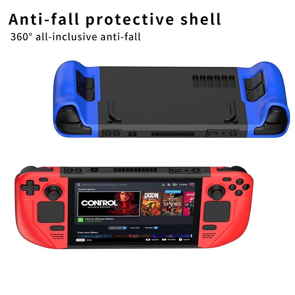 Anti-fall Game Console Case with Contrast Design - Red