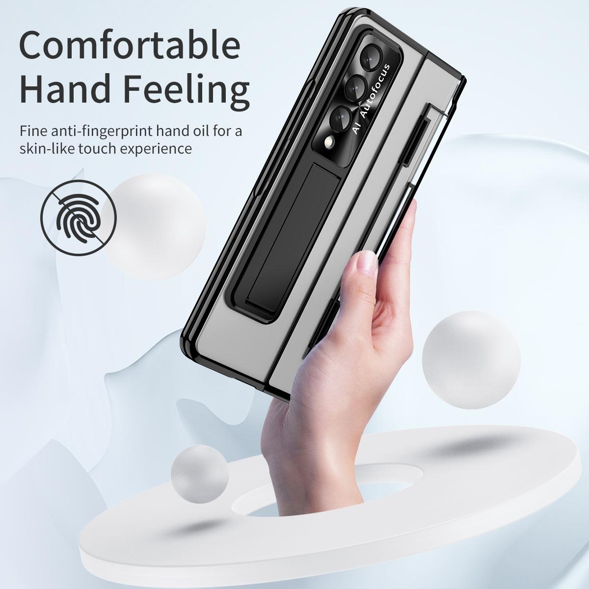 For Samsung Galaxy Z Fold4 5G Phantom Series Folding Case - Silver