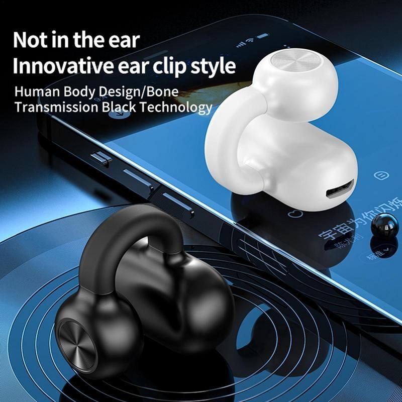 Wireless Single-ear Bluetooth 5.3 Earphone - Z28 - White Box Packag
