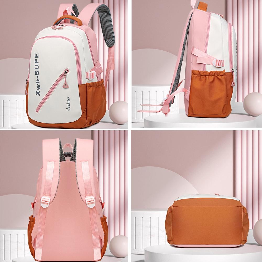 Adorable Junior High Backpack For Travel - Red