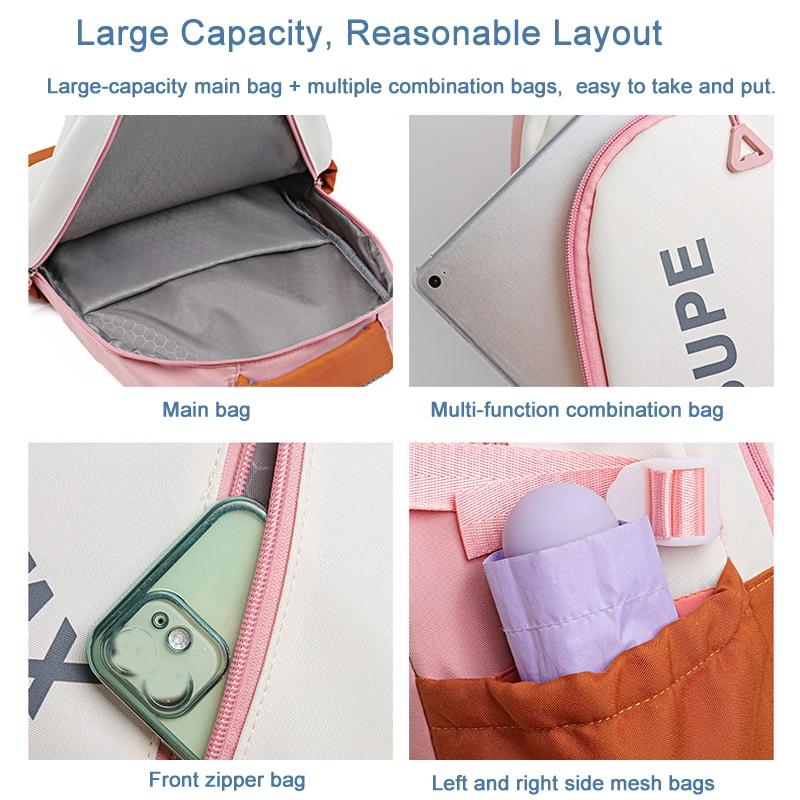 Adorable Junior High Backpack For Travel - Red