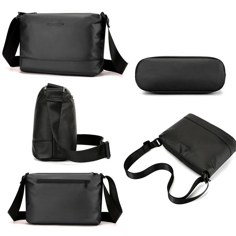 Lightweight Men Shoulder Bag For Commuting - Gray