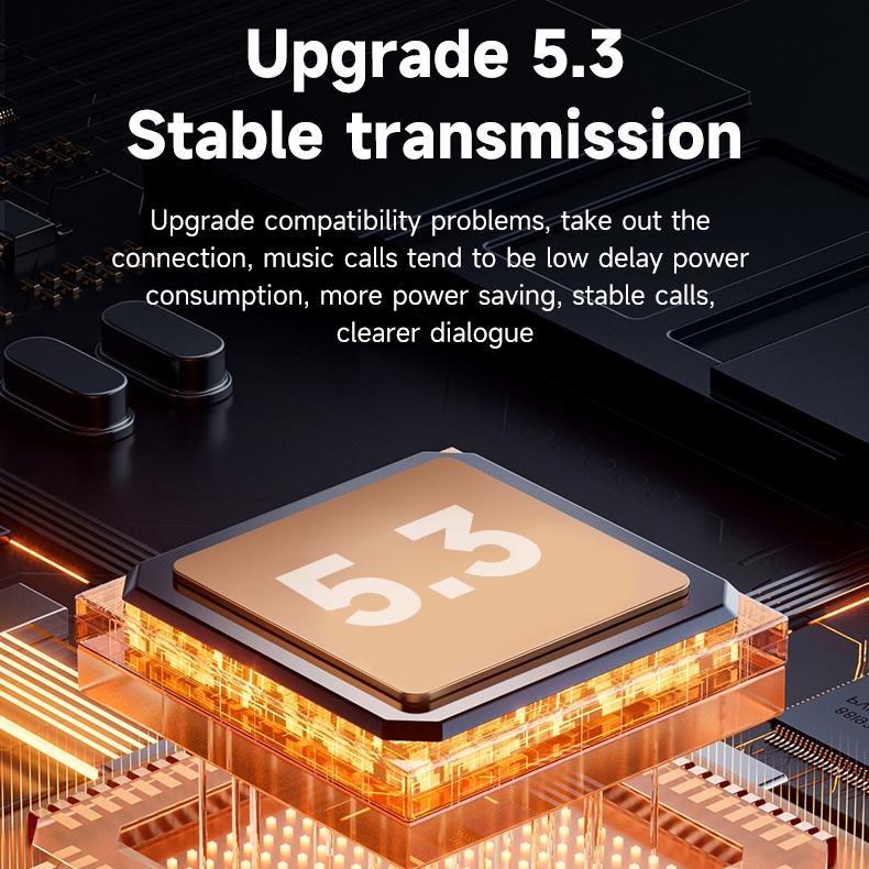 Wireless Half In-ear Sports Earphones - Black