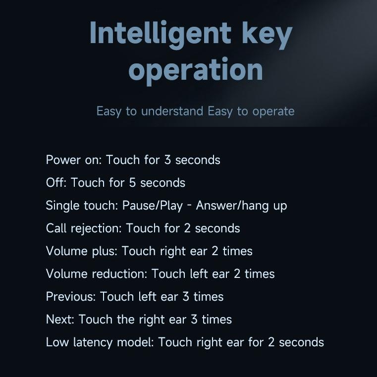 Wireless Half In-ear Sports Earphones - Black