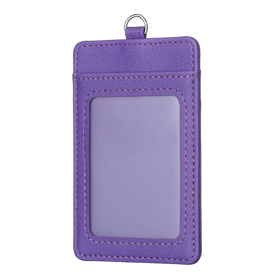 Vertical Id Card Bag & Lanyard - Pink