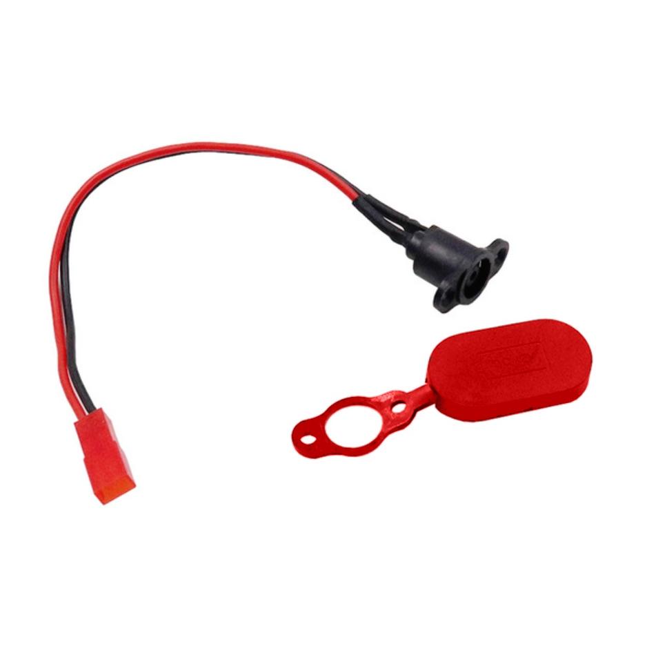Waterproof Battery Charging Head for Xiaomi Mijia M365 Electric Scooter - With Red Waterproof Cover